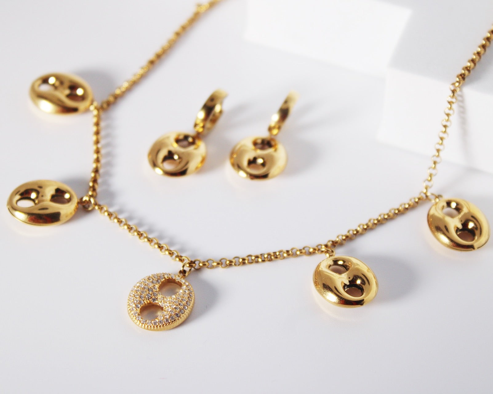 Ensemble graines de café strass