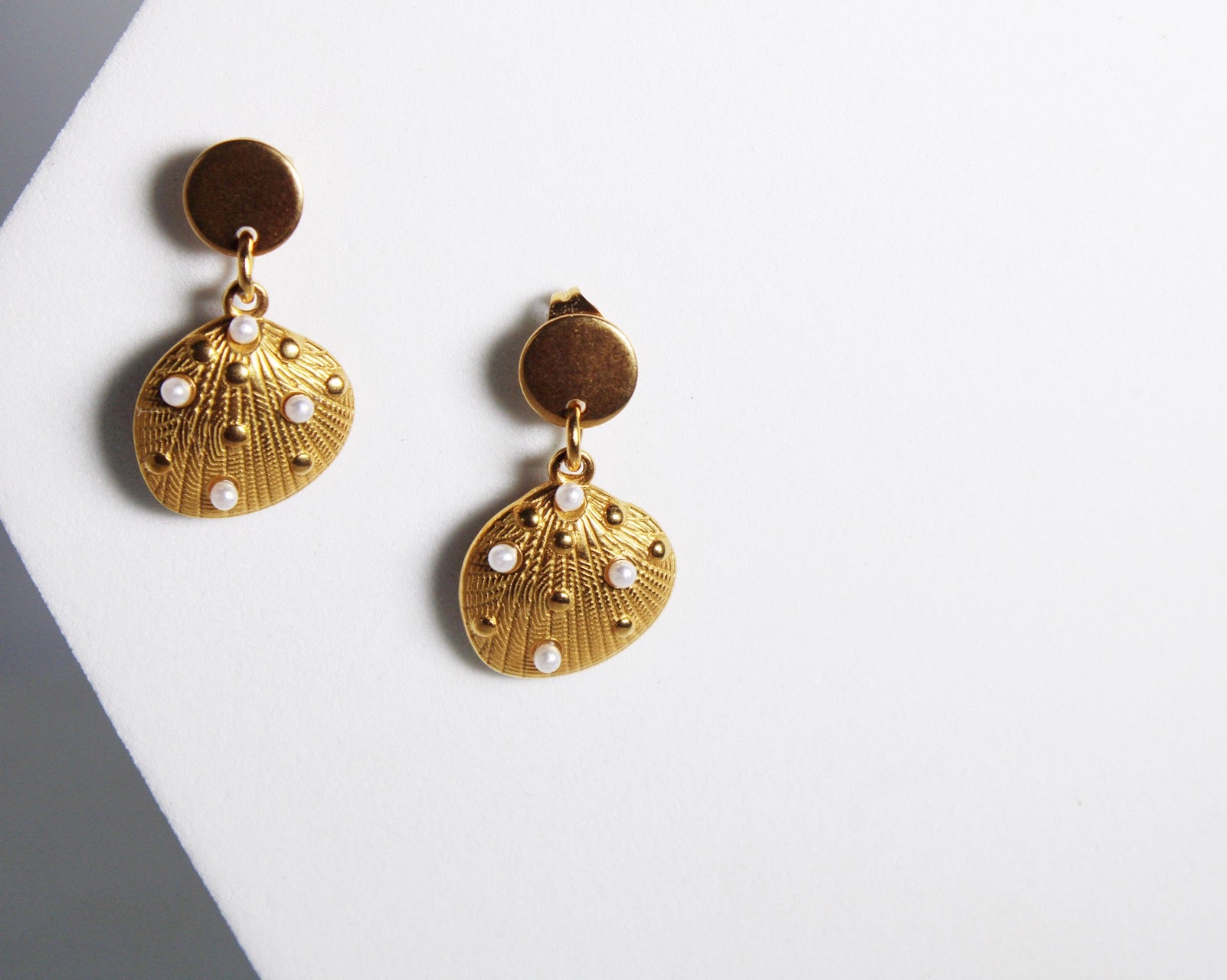 Boucles d'oreilles Coquille