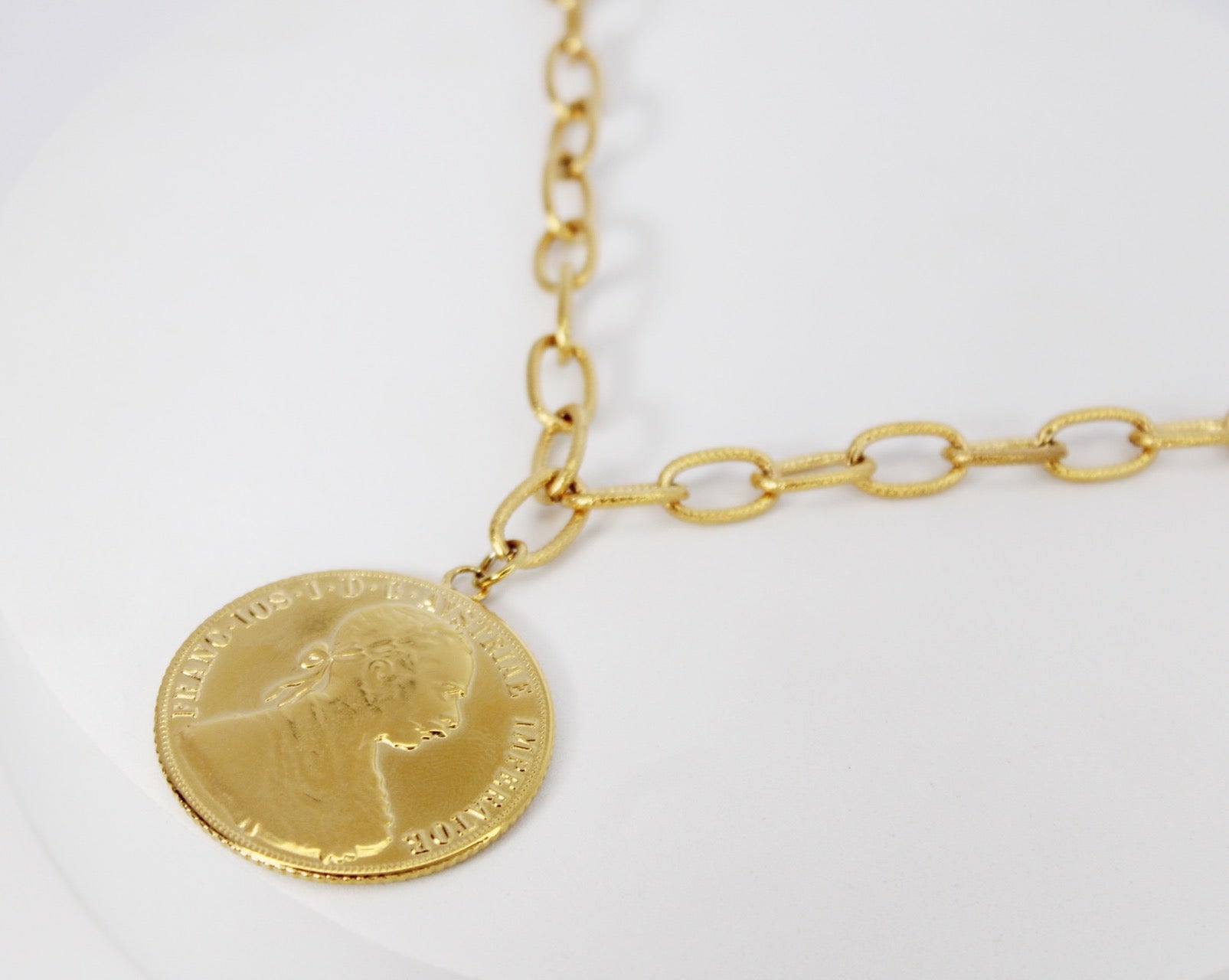 Sautoir maille ovale avec Autrichien