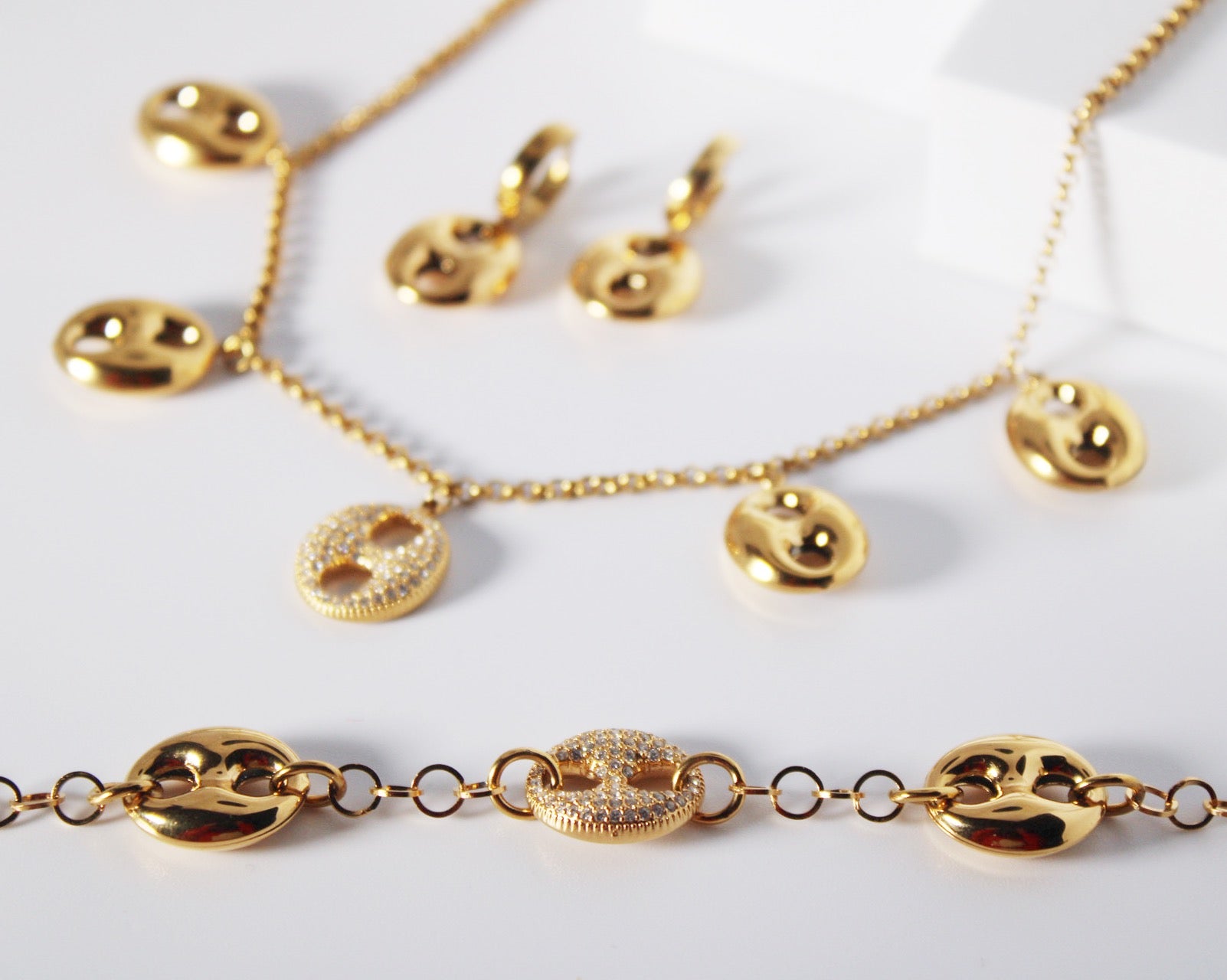 Ensemble graines de café strass